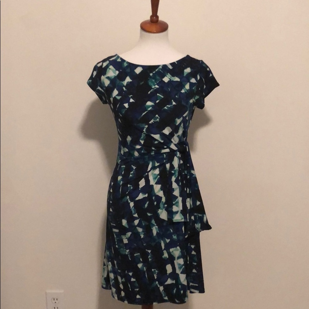 FREE W/ $5 PURCHASE Merona Blue and Green Patterned Dress